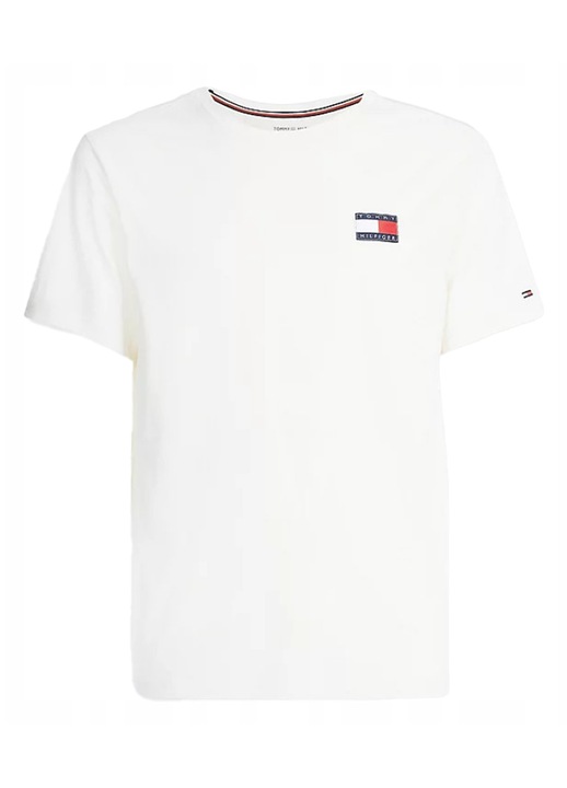TOMMY HILFIGER Мъжка тениска T-shirt с голямо лого, бяла, класическа, размер XL