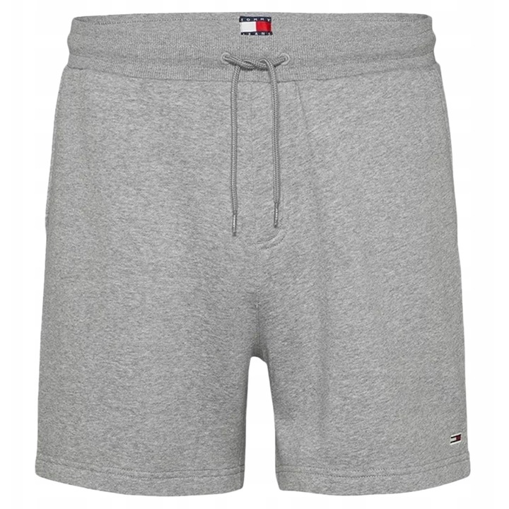 Pantaloni scurti barbati Tommy Jeans, gri, bumbac, Gri