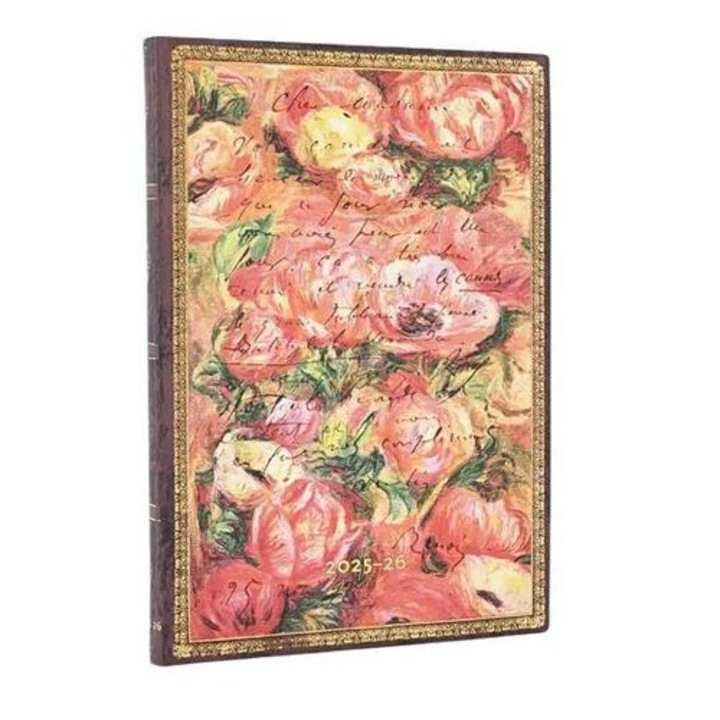 Agenda 18 luni Paperblanks, Renoir "Anemone", 17,5x12,5cm, coperta flexibila, 224 pagini