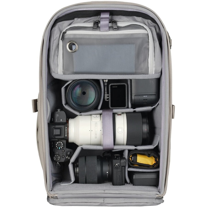 Rucsac foto Vanguard VEO METRO B25L, include husa de ploaie, capacitate 25 l, Crem