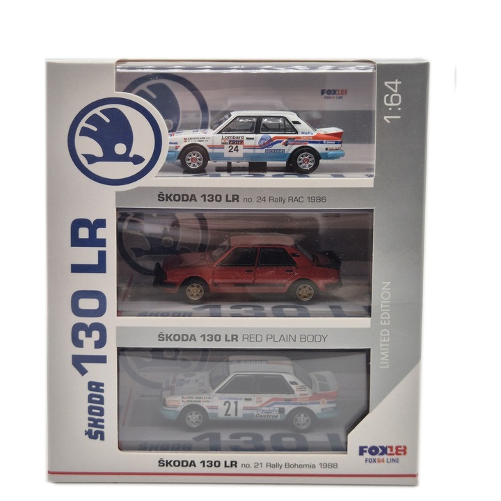 Skoda 130 LR 3 darabos szett - Fox18 - 1:64
