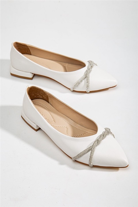 Női cipő, Ökológiai bőr, Moda Trend, 367217, Fehér, 39