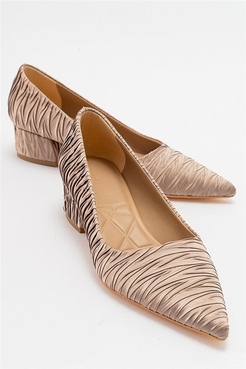 Női cipők, Szatén, Moda Trend, 407011, Bézs
