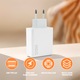 Зарядно устройство 120W, Bedee, за Xiaomi, RedMi, зарядно тип C+USB A с 1 м кабел за зареждане за Xiaomi 14T 13 Pro 12T Pro 14 Ultra Redmi Note 14 13 Pro 11 11s POCO X7 Pro, пренос на данни и зареждане, бяло