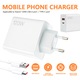 Зарядно устройство 120W, Bedee, за Xiaomi, RedMi, зарядно тип C+USB A с 1 м кабел за зареждане за Xiaomi 14T 13 Pro 12T Pro 14 Ultra Redmi Note 14 13 Pro 11 11s POCO X7 Pro, пренос на данни и зареждане, бяло