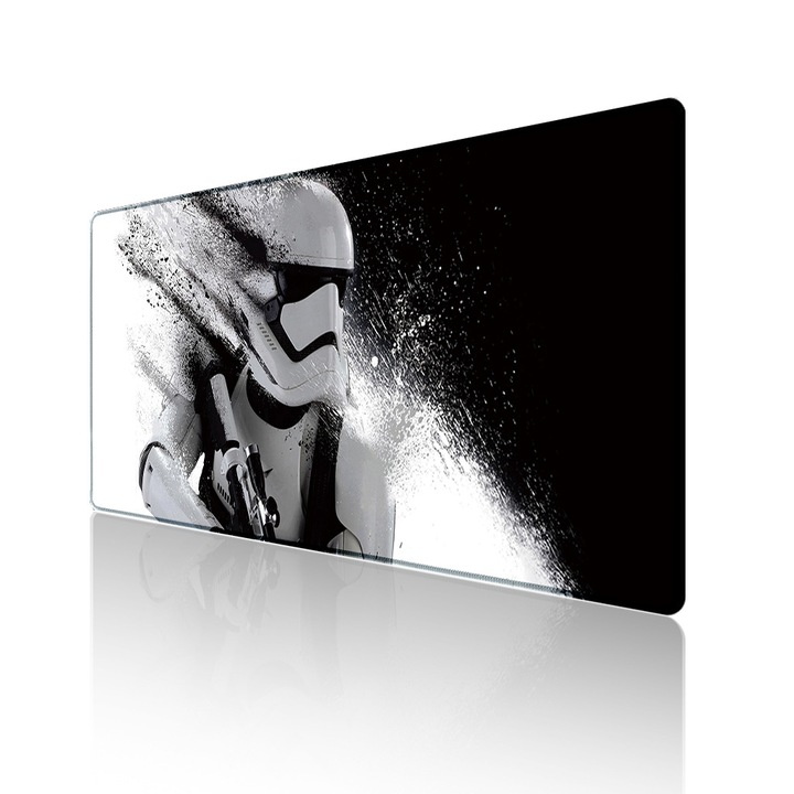 Herusi gamer egérpad 90x40cm fekete textil csúszásgátló