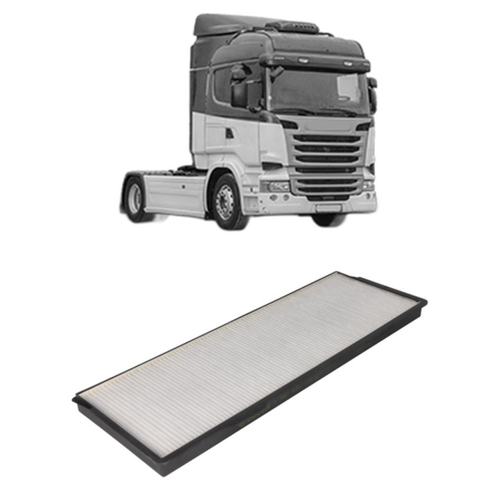 Filtru habitaclu polen SCANIA R I R500 din 2004-2019 KW 368 CP 500 CMC 15607, Auto, Bosch, 4x Stickere auto cu SCANIA