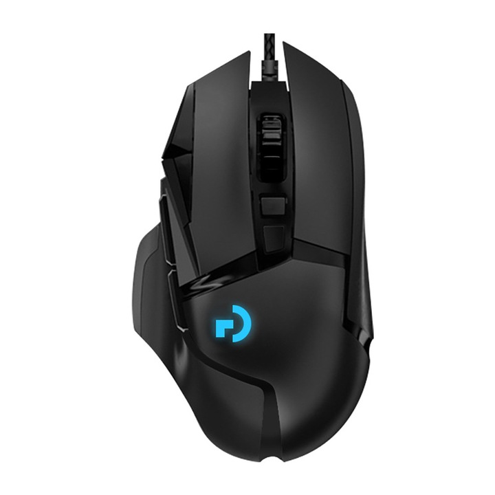 G502 Hero gamer egér, HERO 25K szenzor, 25 600 DPI, RGB, állítható súly