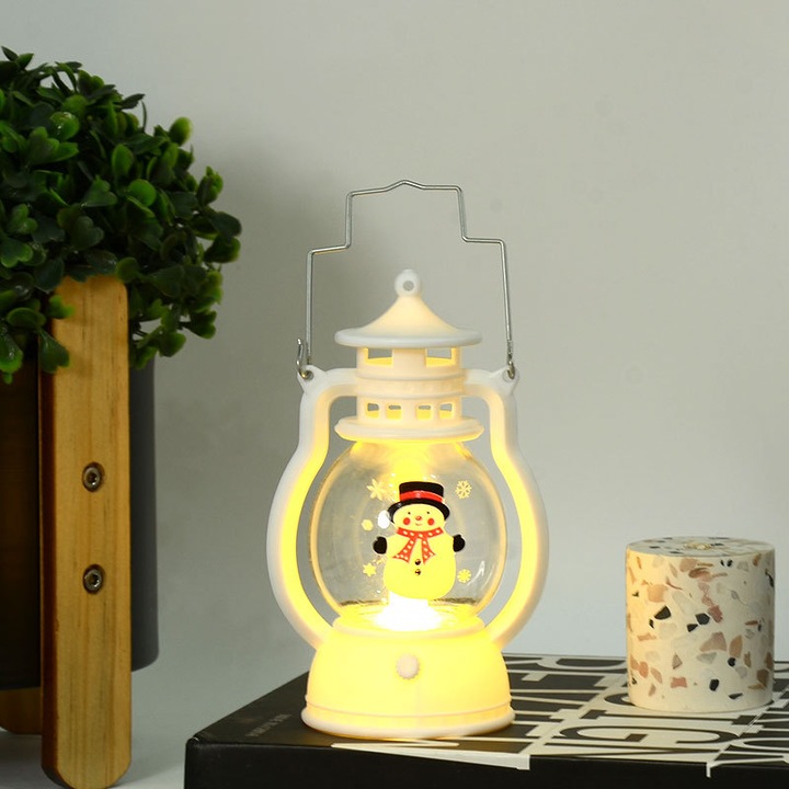 Lampa LED decorativa HERUSI mini, bronz, 6.7x13cm, plastic