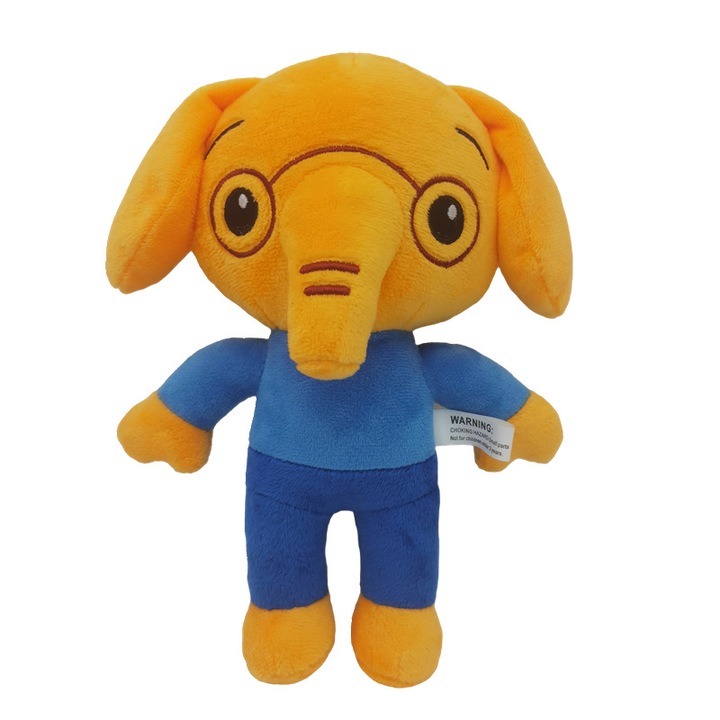 Плюшена играчка HERUSI слон 25см образователна