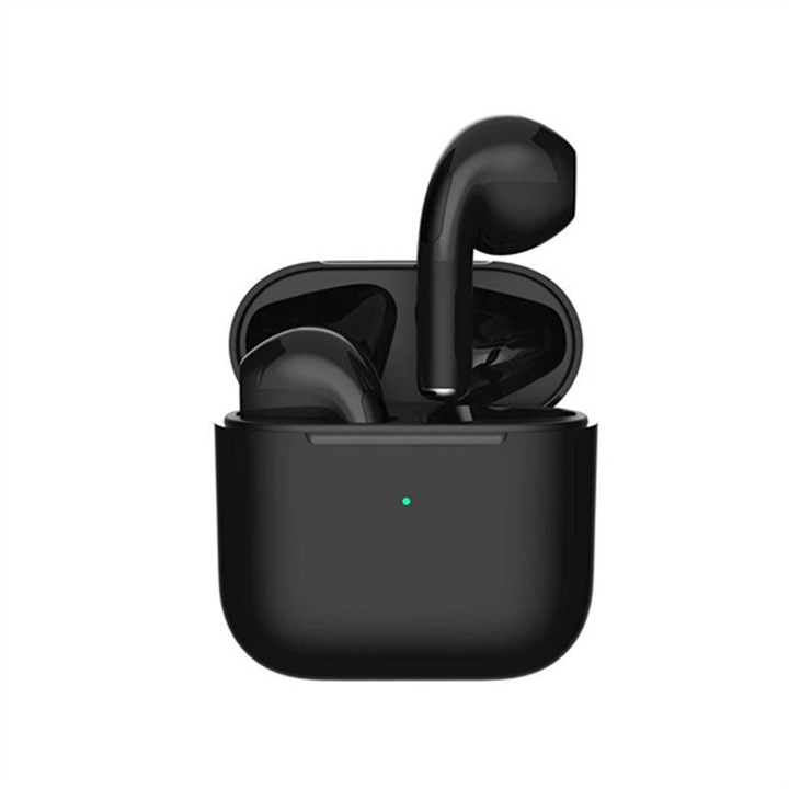 Casti wireless HERUSI Pro4TWS, reducere zgomot, rezistente la apa, negru