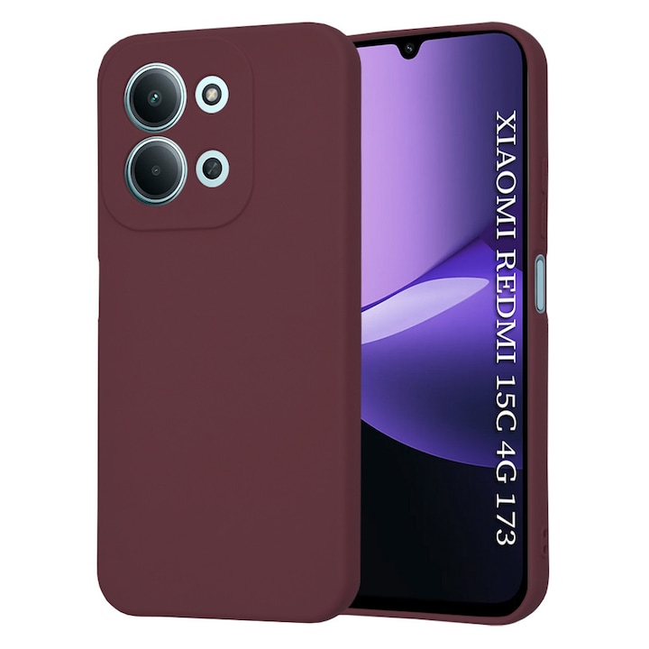 Carcasa de protectie pentru Xiaomi Redmi 15C 4G / Xiaomi Redmi 15C 5G, bordo