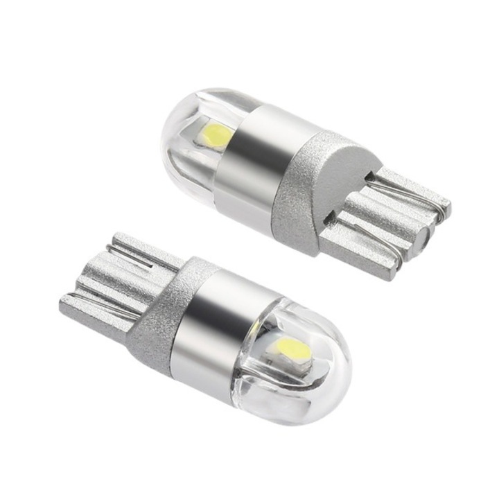 LED крушки T10 HERUSI комплект 4 бели 25x9mm 12V 0.96W