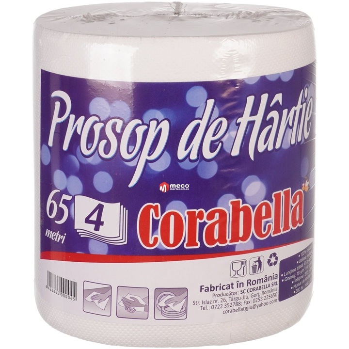 Prosop de hartie Corabella 4 straturi 300 foi