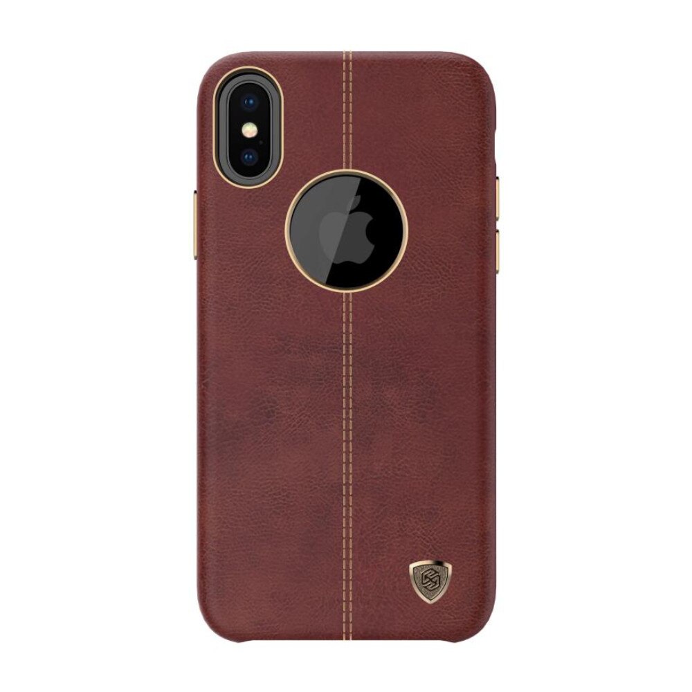 Husa spate din piele Nillkin Englon pentru iPhone X, maro