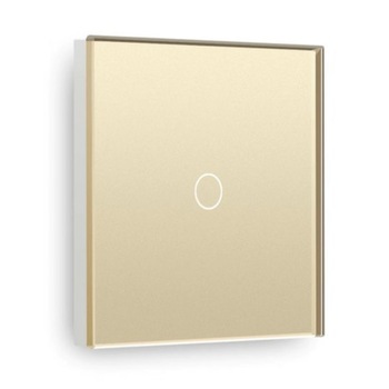 Intrerupator Smart simplu cap scara/cruce WiFi compatibil cu Alexa, Google Home, IFTTT Gold Intrerupator Smart simplu cap scara/cruce WiFi compatibil cu Alexa, Google Home, IFTTT Gold