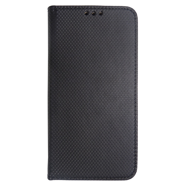 Husa tip carte cu stand Smart Magnet neagra pentru Samsung Galaxy J3 (SM-J330) 2017