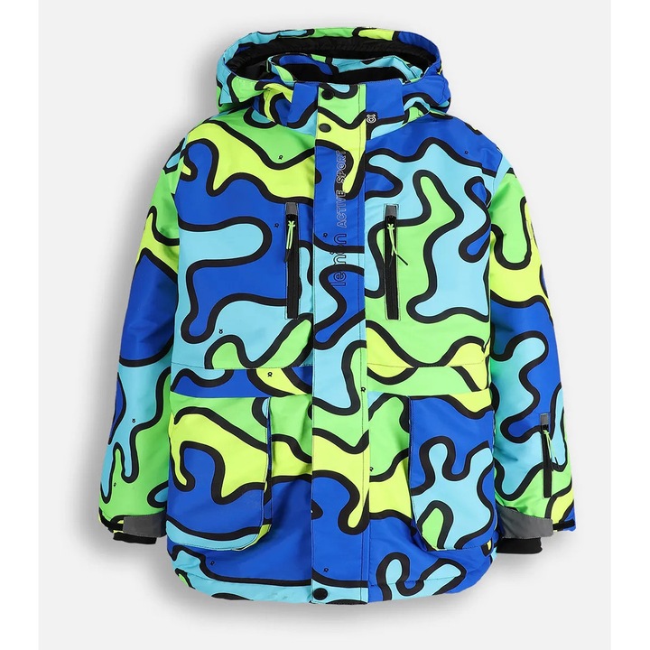 Geaca ski copii, Lemon, Multicolor, Marime 164
