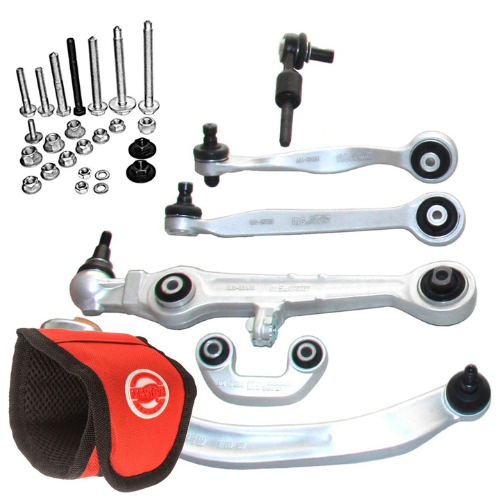 Komplett első felfüggesztés készlet, Master Sport Germany, 5,78kg, Audi A4 B5, Skoda Superb I, VW Passat B5, B5.5, 21554-PCS-MS, 1.6-2.8L