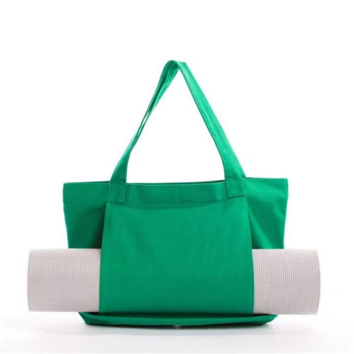 Geanta sport pentru saltea yoga Pilates, verde, 46x37x35cm
