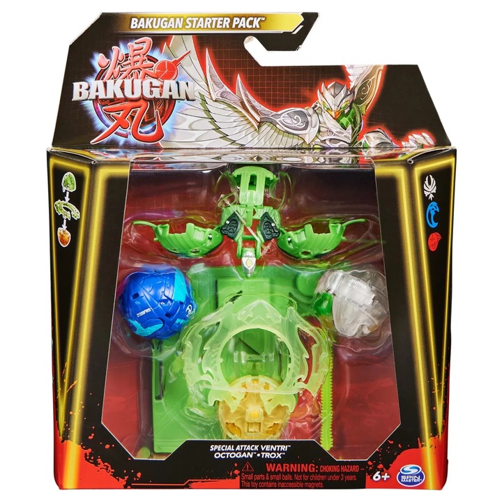 Bakugan starter pack ventri, octogan si trox