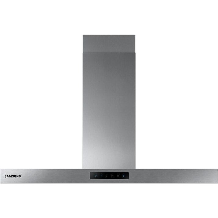 Hota incorporabila decorativa Samsung NK36M5060SS/UR, Putere de absorbtie 531 m3/h, Control tactil, Booster, Indicator saturare filtru, Iluminare LED, Clasa B, 90 cm, Inox