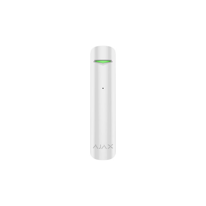 Detector acustic de geam spart wireless Ajax GlassProtect, alb
