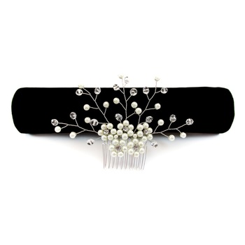 Accesoriu pieptene par mireasa culoare alb Accesoriu pieptene par mireasa culoare alb