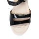 Sandale cu doua barete si talpa joasa, Release, Piele sintetica, 37, Negru