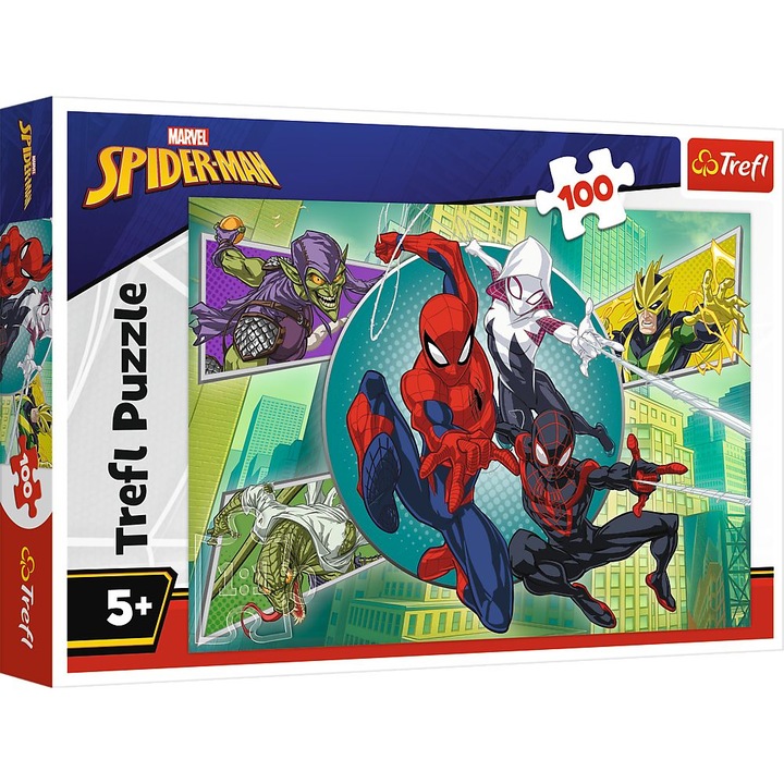Пъзел Trefl, Marvel Spider-Man, Маската на Spider-Man, 100 части