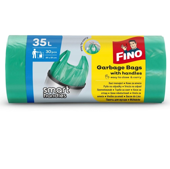 Торби за смет HD, Fino, 35 L, 30 броя
