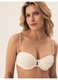 Sutien de baie tip push-up Alb Pearl Esotiq, Alb