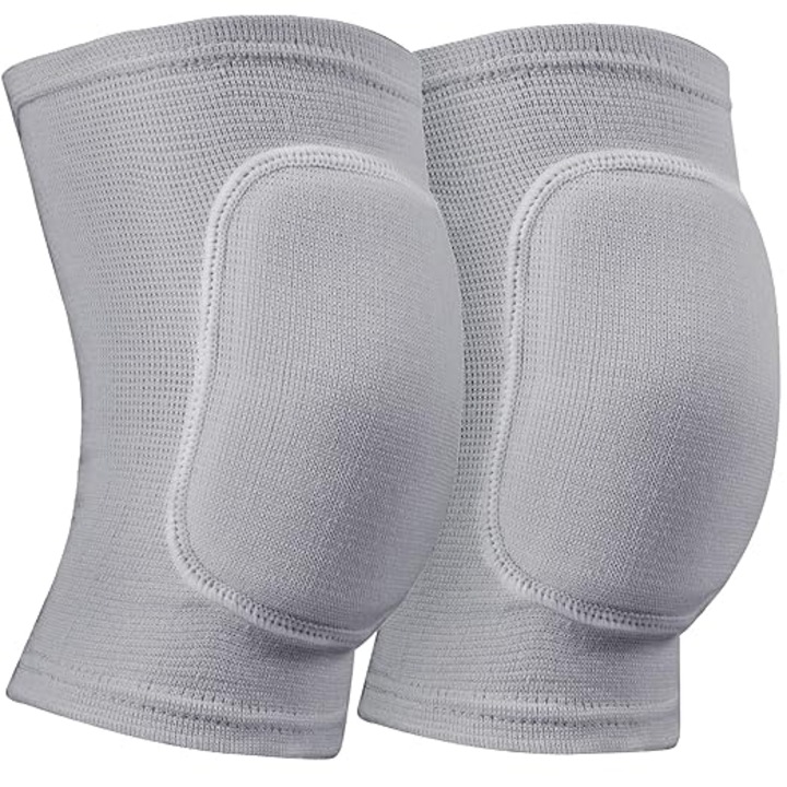 Aparatori genunchi pentru dans si sport, elastic, protectie anti-collision, gri, marime S