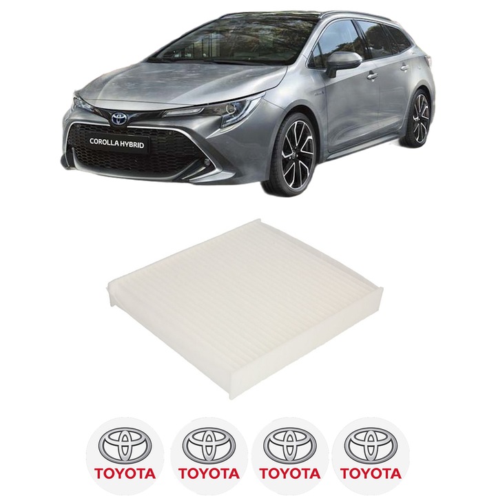 Utastérszűrő pollen TOYOTA COROLLA Estate (_E21_) 2.0 Hybrid (MZEH12) 2021-től KW 135 LE 184 CMC 1987, Autó, Bosch, 4x Autómatrica TOYOTA felirattal