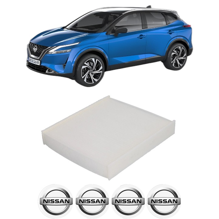 Filtru habitaclu polen NISSAN QASHQAI III (J12) 1.3 DIG-T All-wheel Drive din 2021 KW 116 CP 158 CMC 1332, Auto, Bosch, 4x Stickere auto cu NISSAN