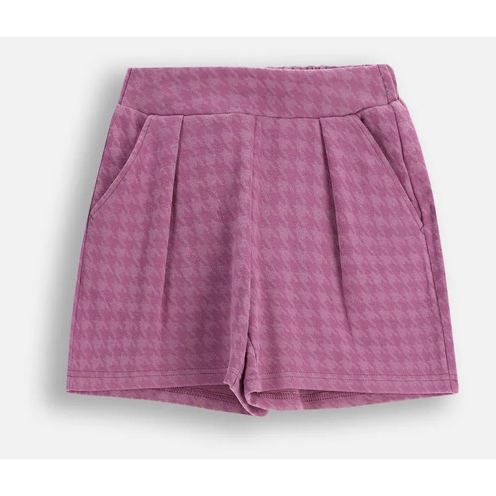 Bő szabású rövidnadrág kutyaharapás mintával