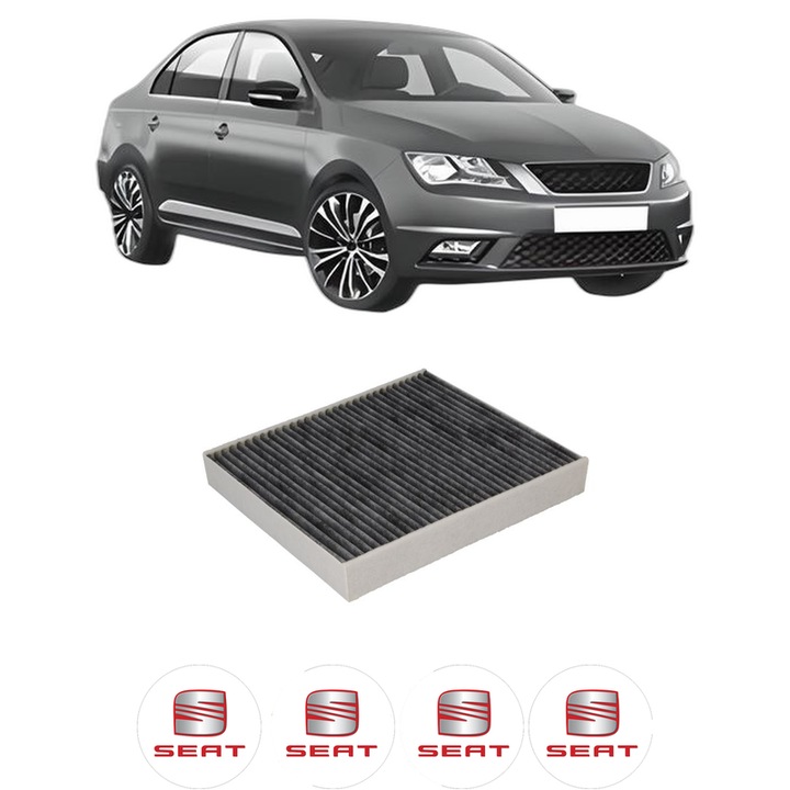 Utastérszűrő pollenszűrő szén SEAT TOLEDO IV (KG3) 1.2 TSI 2012-2015 KW 77 LE 105 CMC 1197, Autó, Bosch, 4x Autómatrica SEAT