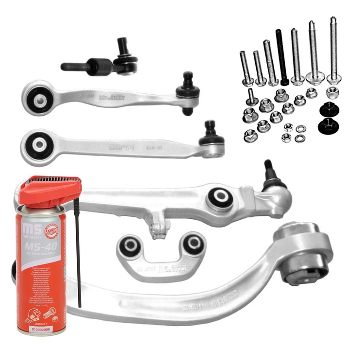 Felfüggesztés lengőkar készlet Master Sport Germany, Audi A4 B6-hoz, 36791R-SET-MS