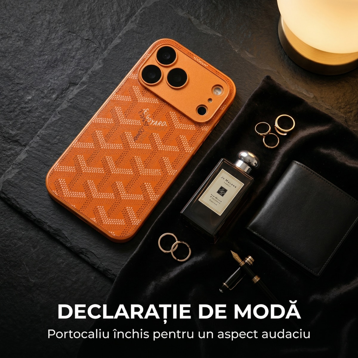 Husa Pentru iPhone 17 Pro, Acril, Super Rezistenta, Portocaliu
