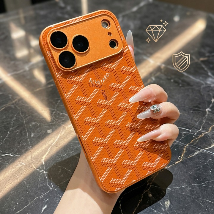 Husa Pentru iPhone 17 Pro, Acril, Super Rezistenta, Portocaliu