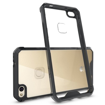 Husa Huawei P8 Lite/P9 Lite 2017, Hybrid Antisoc, carcasa spate PC transparenta cu cadru, Negru Husa Huawei P8 Lite/P9 Lite 2017, Hybrid Antisoc, carcasa spate PC transparenta cu cadru, Negru