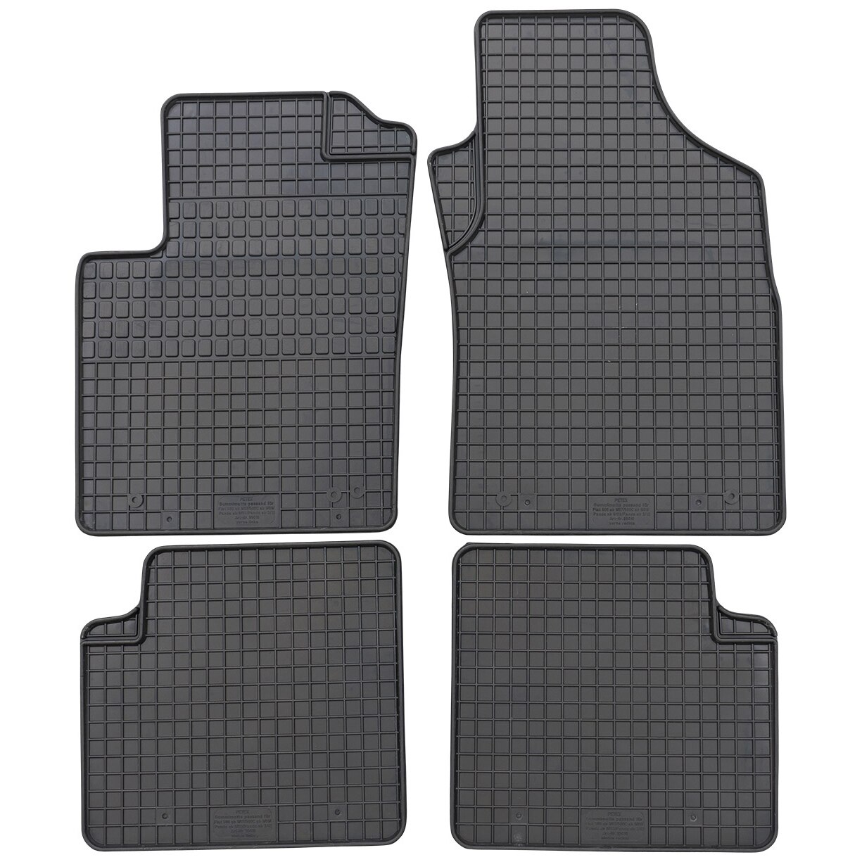 Set 4 Covorase cauciuc Petex, pentru Fiat 500 500 C Panda 2003-