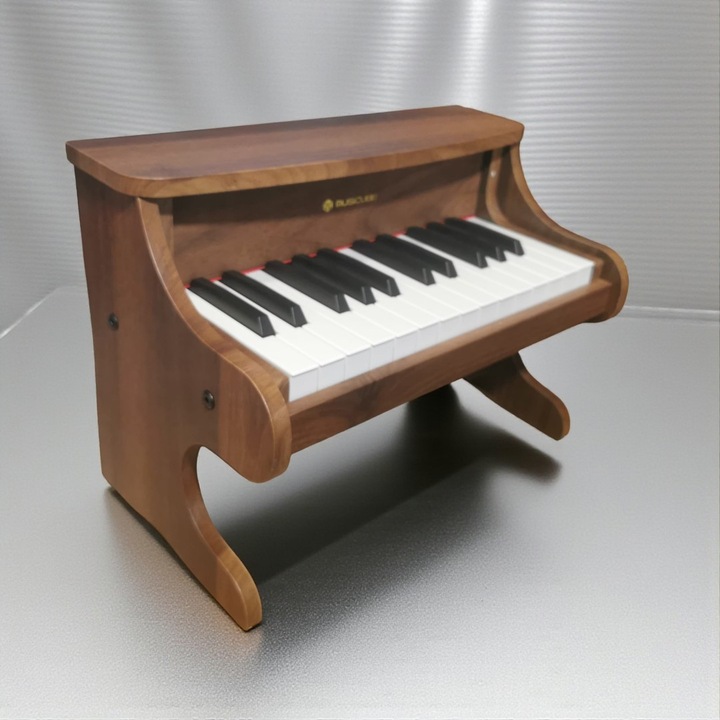 Az Első Zongorám - Valódi Fa Hangszer Gyerekeknek, Tömör Fából, 43 cm, 15 Billentyű, Hangszóróval és Erősítővel, Valódi Hangok - VisionXXI
