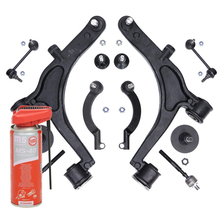 Felfüggesztő kar készlet Master-Sport, 9 részes, Nissan Interstar, Opel Movano, Renault Master, első rész