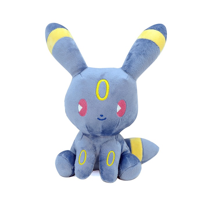 Jucarie de plus Pokemon Umbreon, 20cm, moale, pozitie sezanda