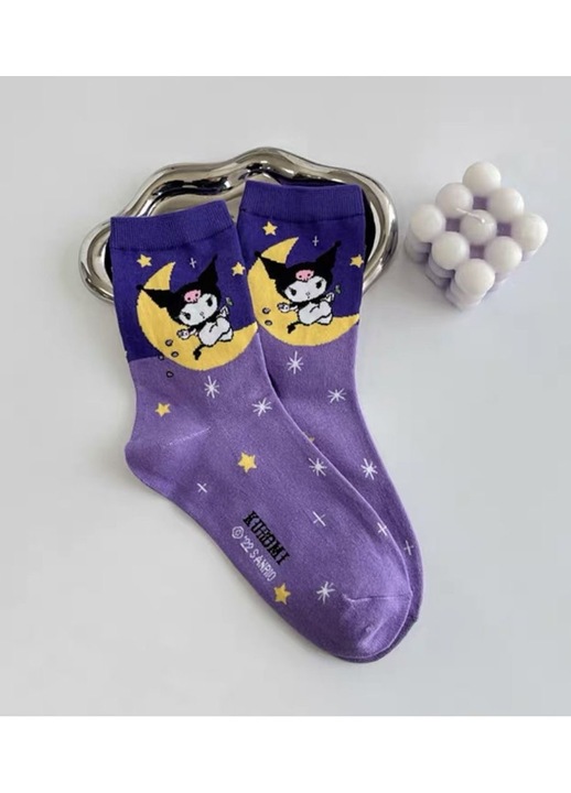 Női zokni szett Hello Kitty, pamut, többszínű, univerzális méret