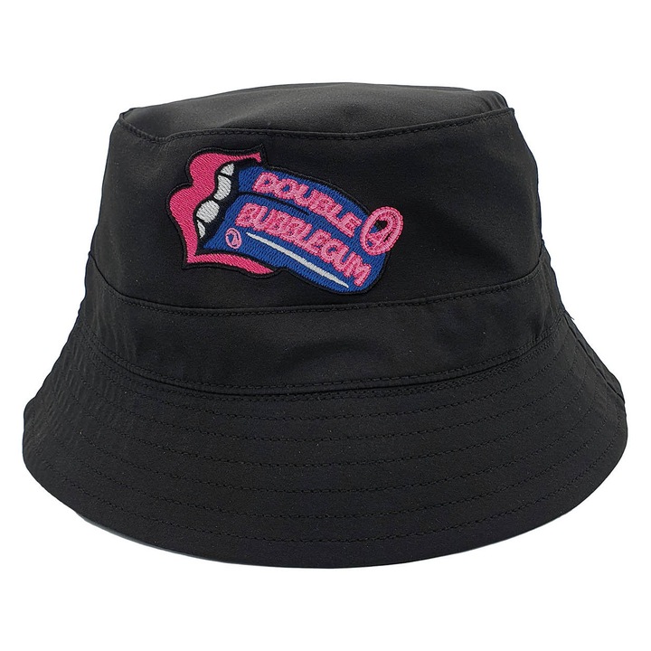 Palarie reversibila Bucket Hat Lauren Rose, Double Bubblegum/Gelato, 2-in-1, moale, negru