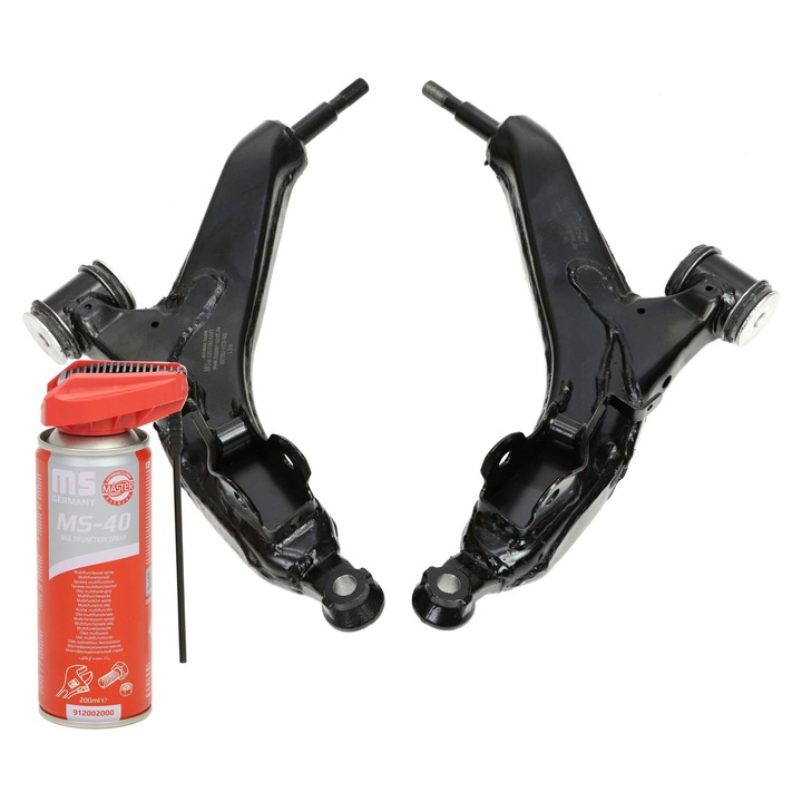 Lengőkar készlet, Master-Sport, első, 9,58 kg, fekete