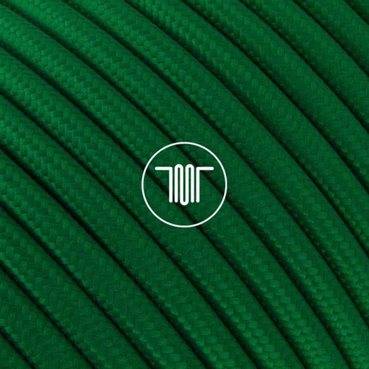 Cablu Textil Rotund Fanton H03VV-F, 2x0,75mm, 50m, Verde, Poliester