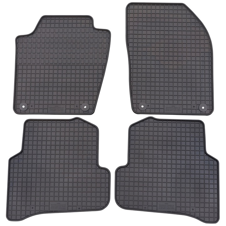 Set 4 Covorase cauciuc Petex, pentru Skoda Fabia III / Skoda Fabia III Kombi